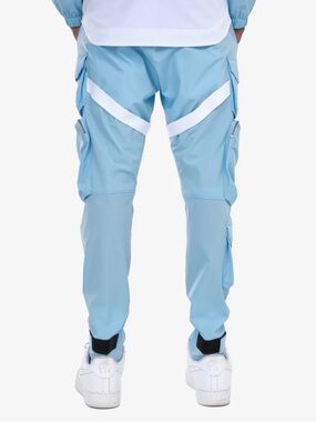 Light Blue Men's Cargo Tech Pants